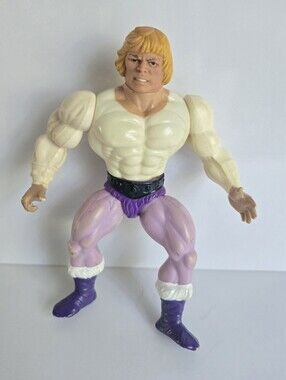 He Man Prince Adam Figure 1981 Purple White Masters Of The Universe